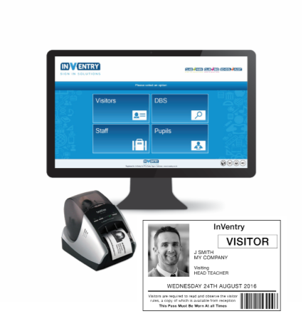 Touch screen printer and badge